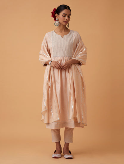 Spice Zari Kurta Set