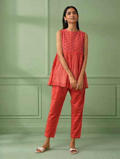 Rose lace Top & Pants (Set of 3)