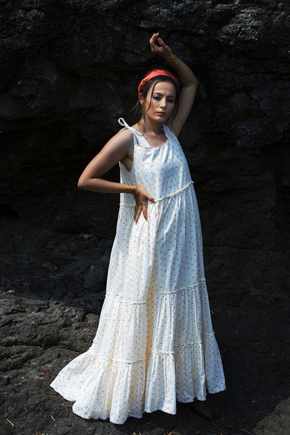 Peach Maxi Dress