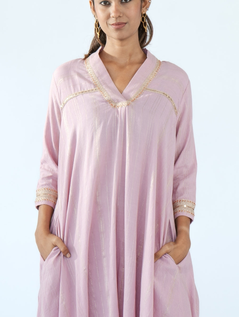 Vintage Rose A-line Kurta Set