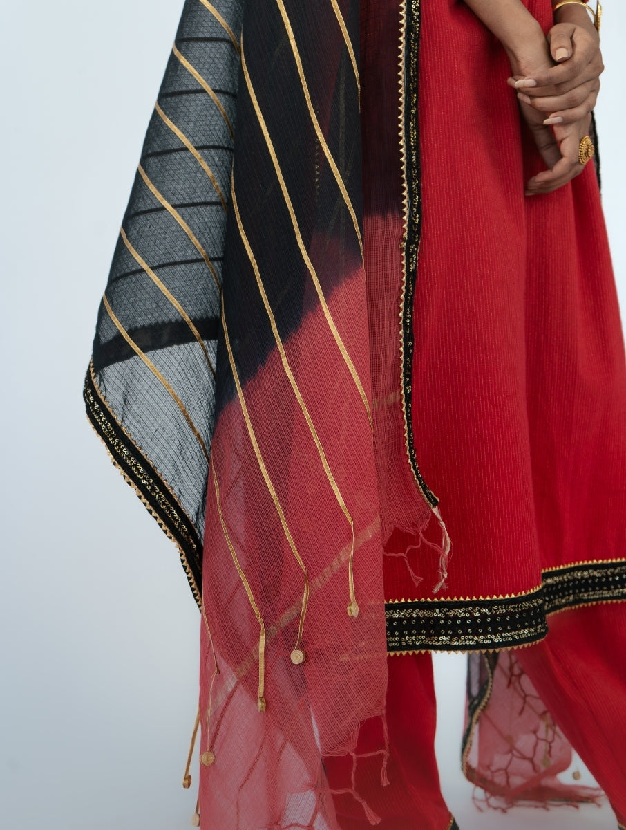 Ombre Kota Doria Dupatta