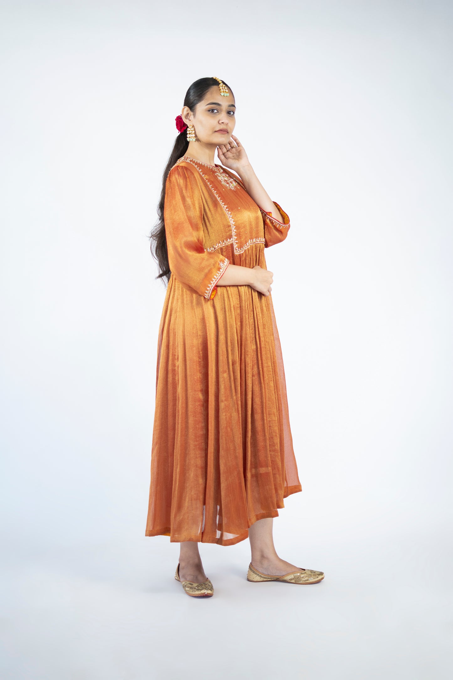 Orange Tissue Dress