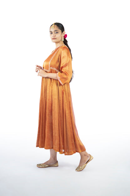 Orange Tissue Dress