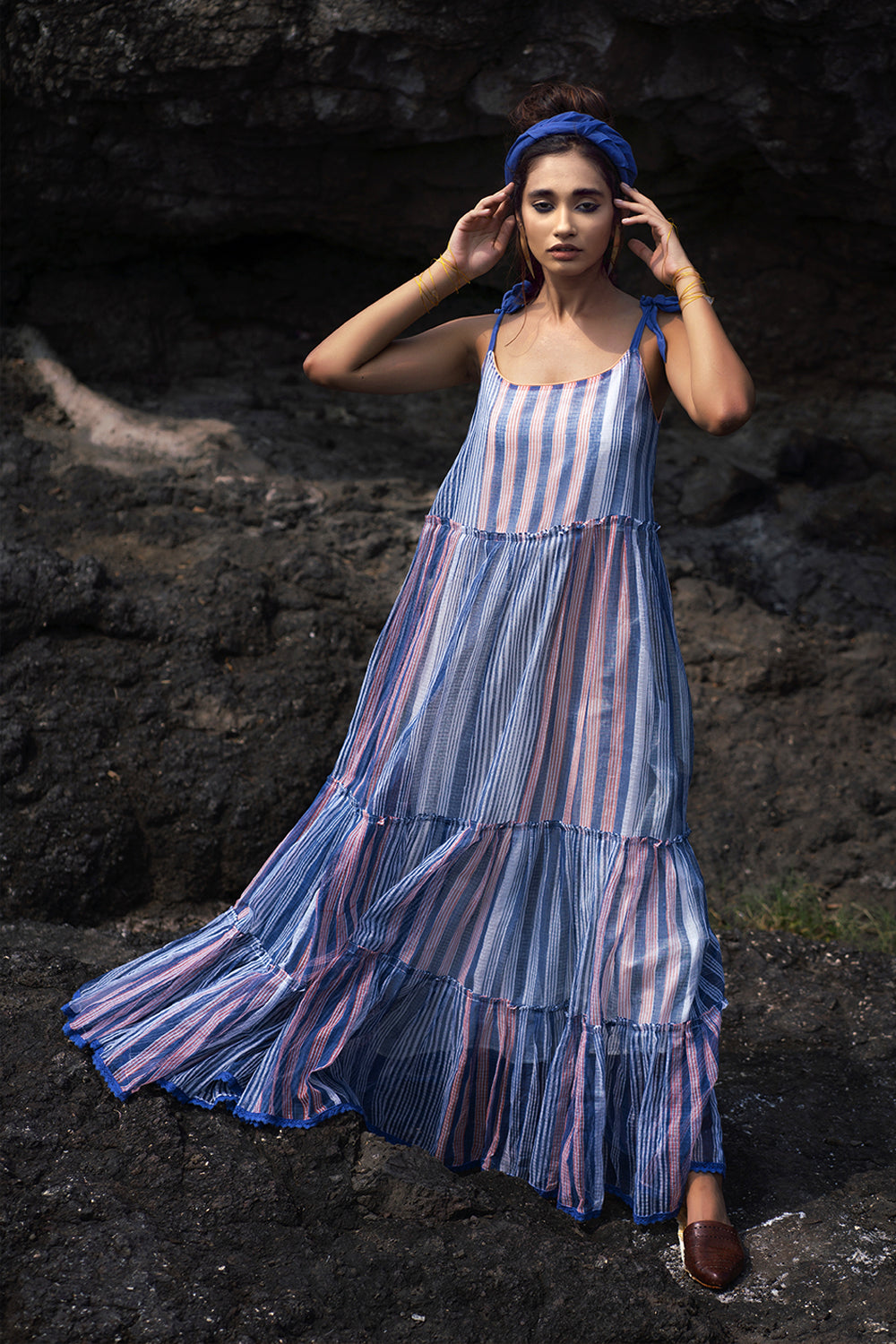 Stripes Maxi Dress