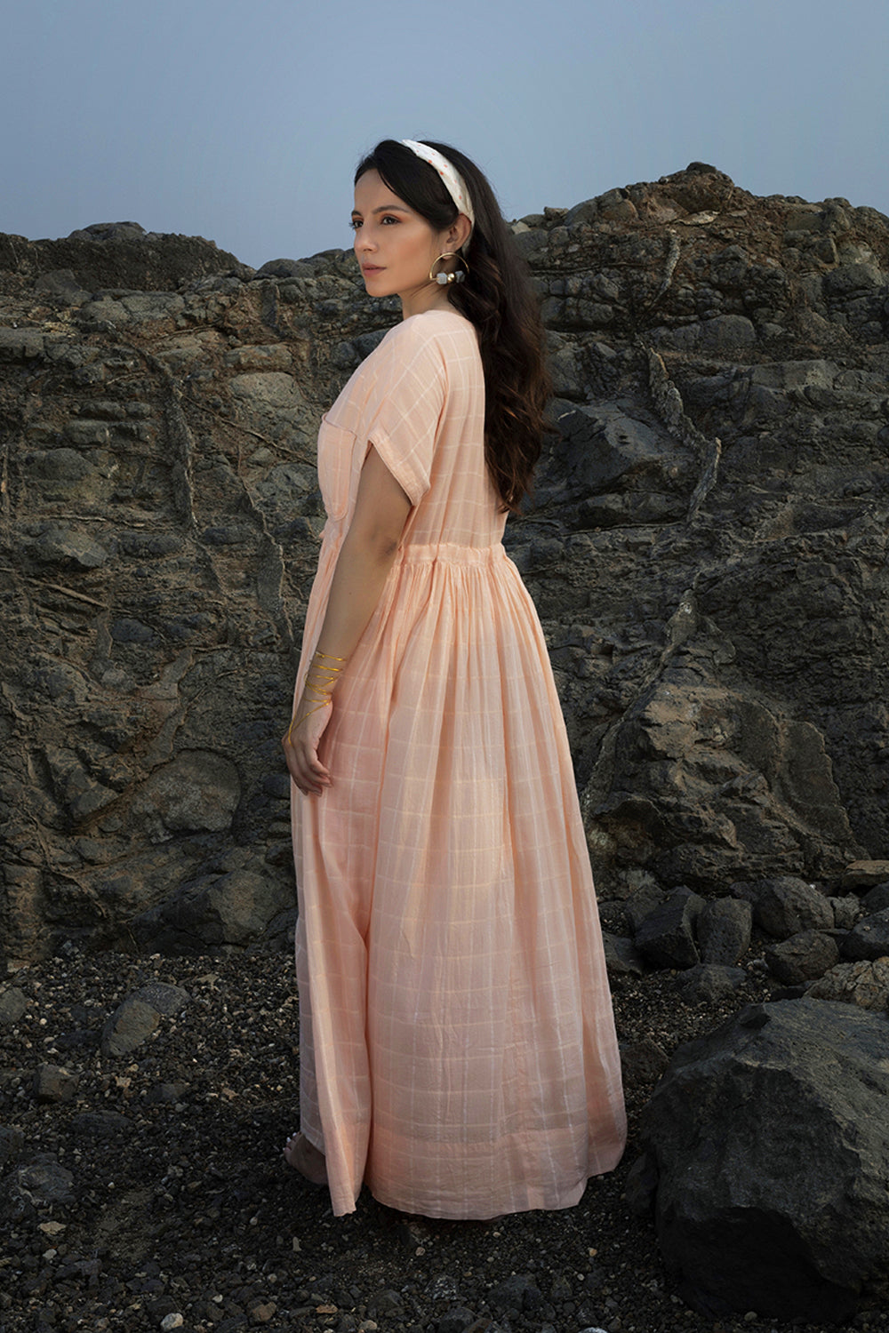 Peach Maxi Dress