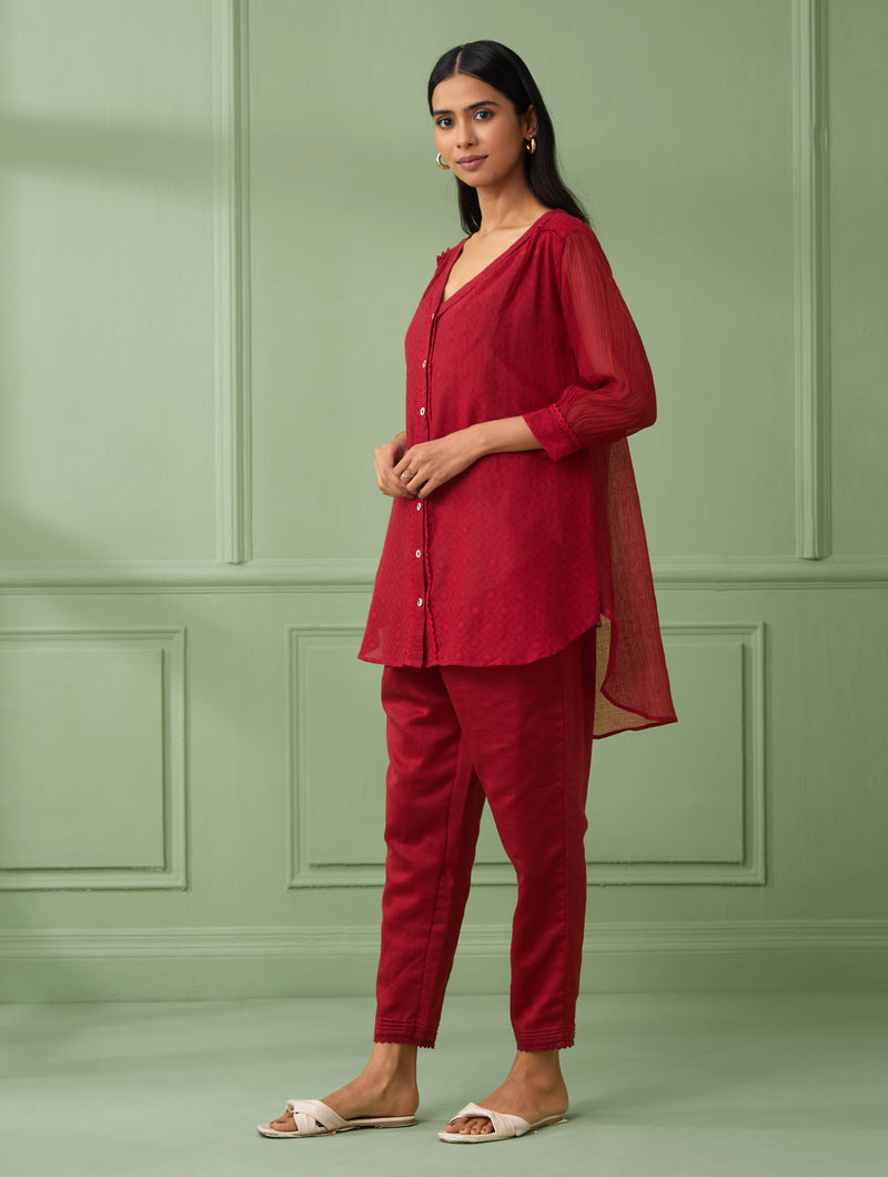Red Shirt with Pants (Set of 3)