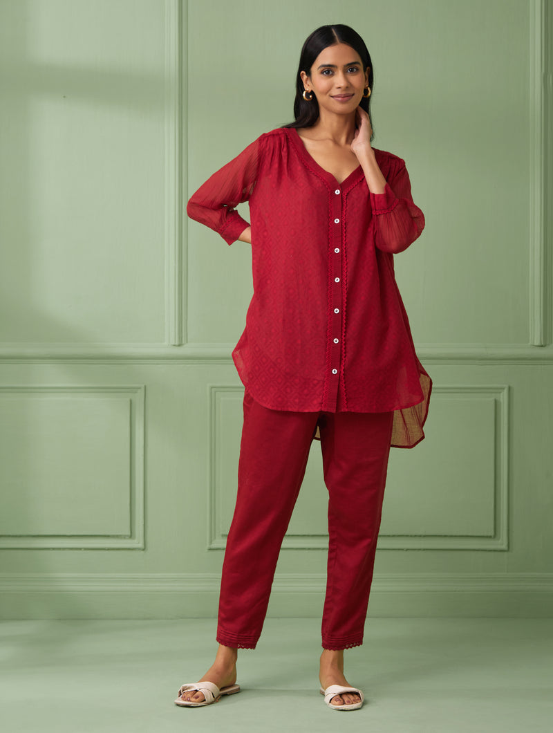 Red Shirt with Pants (Set of 3)