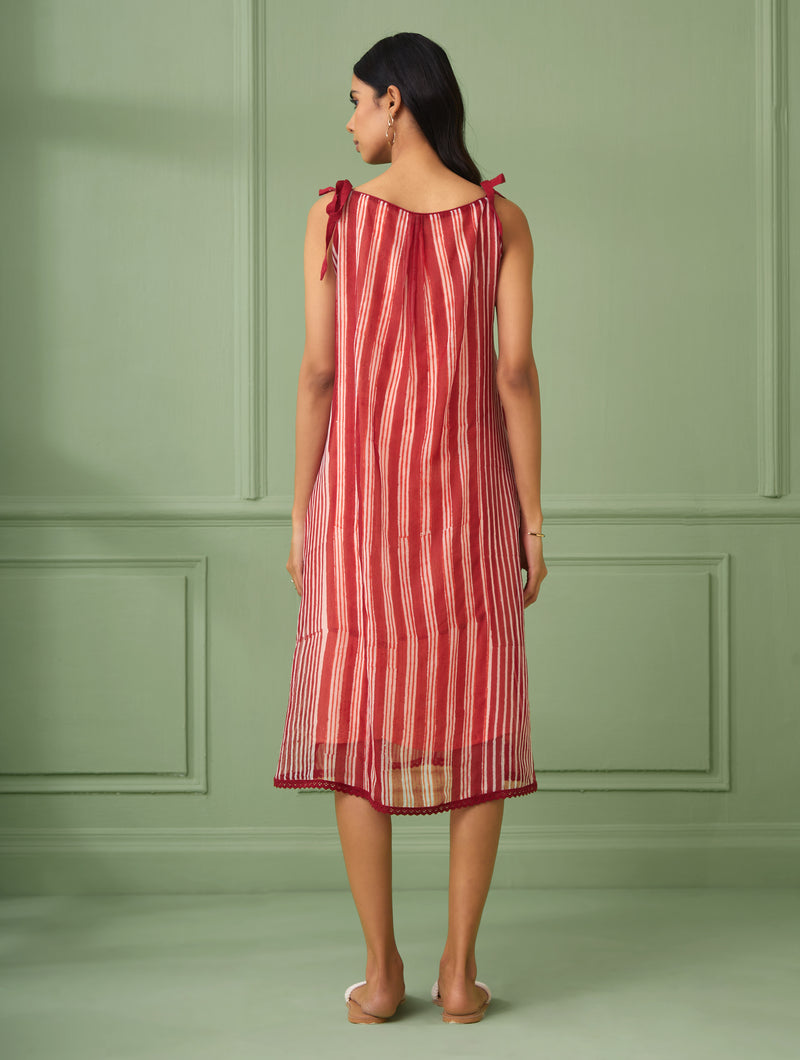 Striped Organza Dress