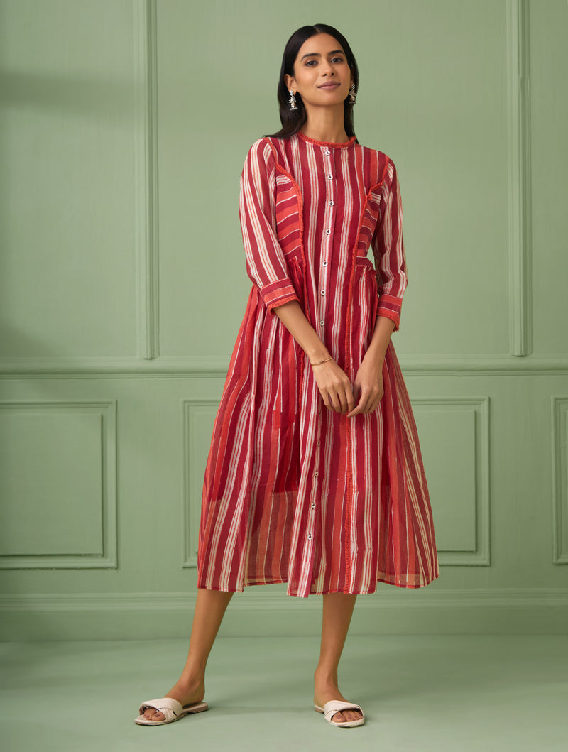 Stripe Jacket Dress Set