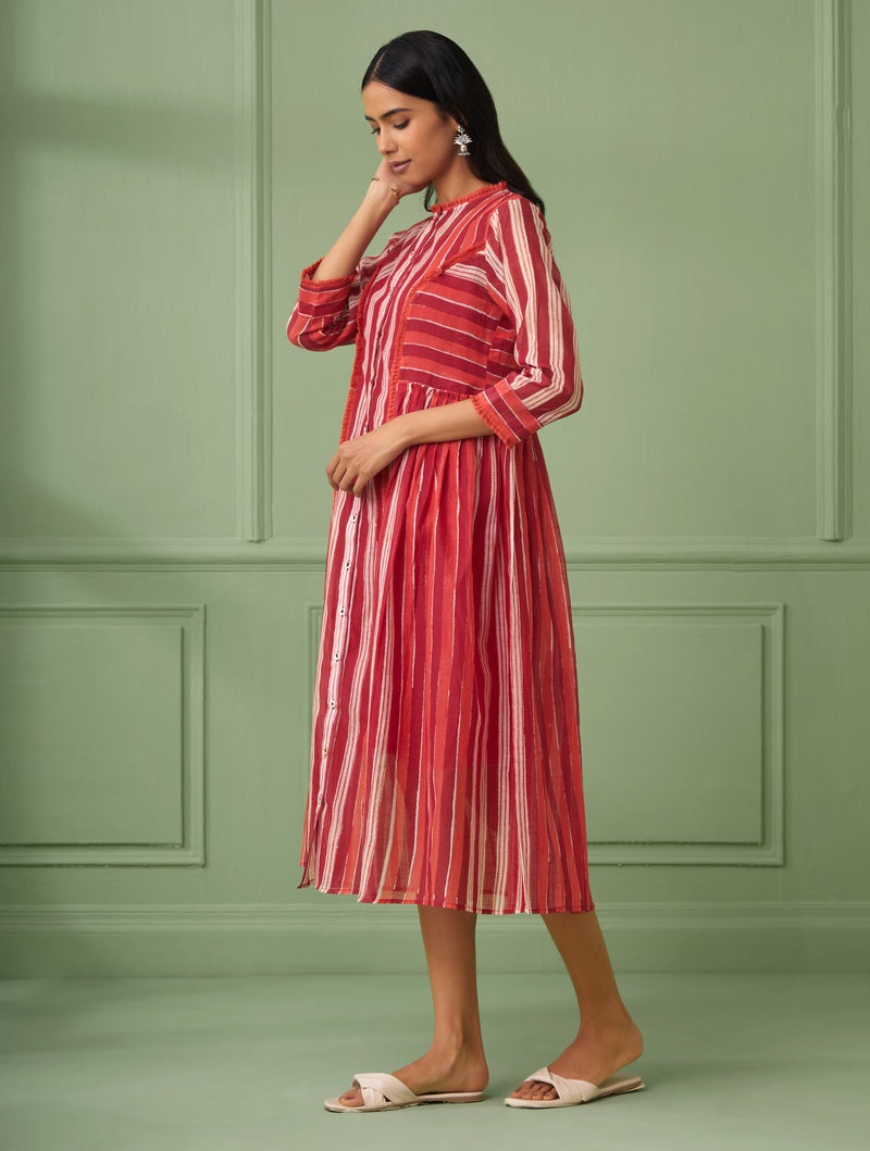 Stripe Jacket Dress Set