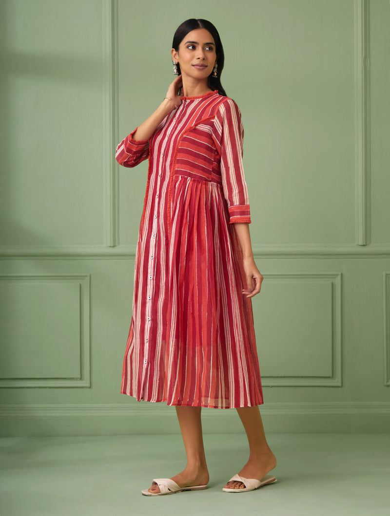 Stripe Jacket Dress Set