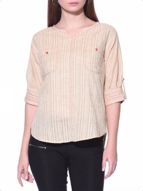 Beige south cotton shirt