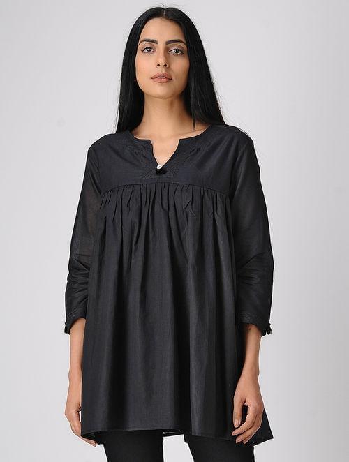 Black gather top - Sonal Kabra