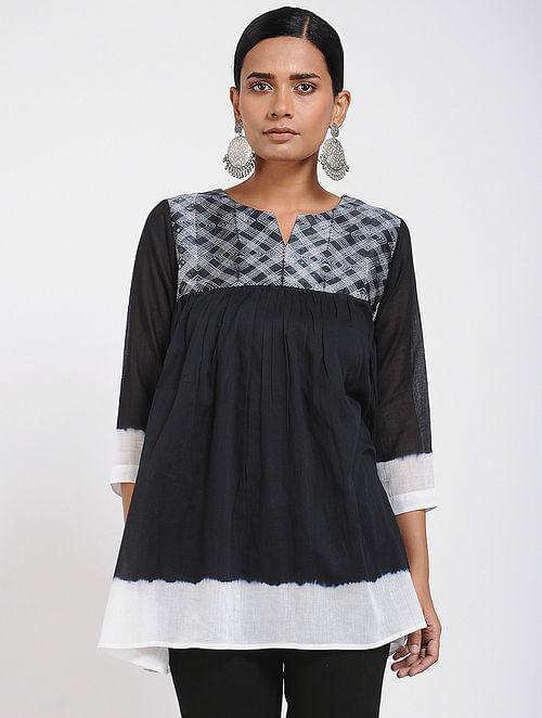 Black & White Shibori Top