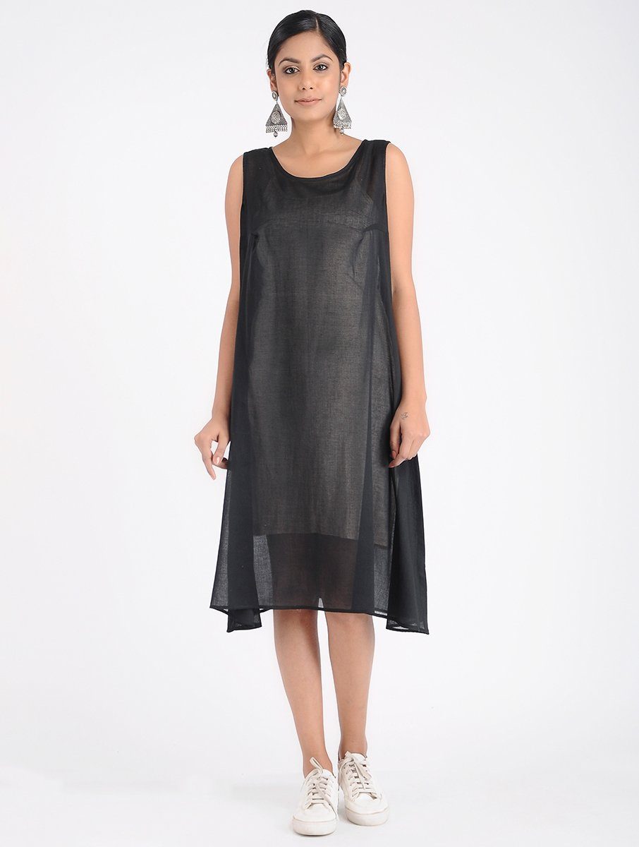 Clamp dyed shibori dress (Set of 2) Jacket dress Sonal Kabra Sonal Kabra Buy Shop online premium luxury fashion clothing natural fabrics sustainable organic hand made handcrafted artisans craftsmen