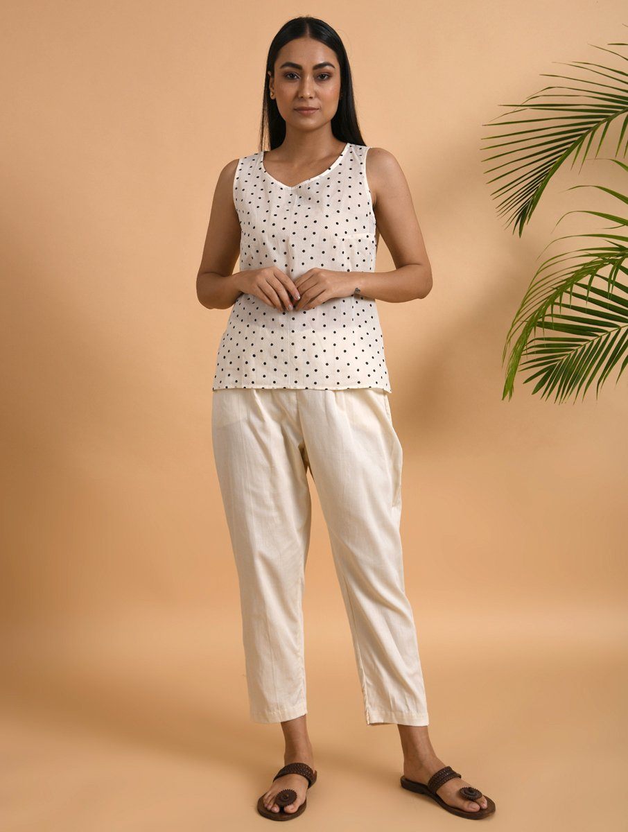 Gathered Khadi Shirt with Slip (Set of 2) Top The Neem Tree Sonal Kabra Buy Shop online premium luxury fashion clothing natural fabrics sustainable organic hand made handcrafted artisans craftsmen