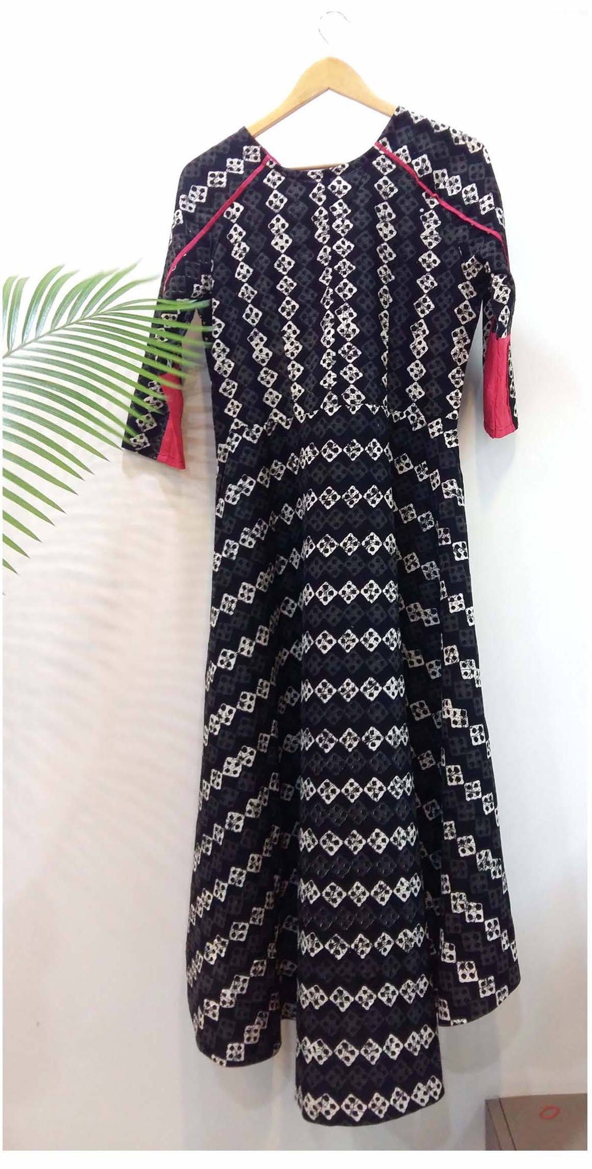 High low long dress Dress The Neem Tree Sonal Kabra Buy Shop online premium luxury fashion clothing natural fabrics sustainable organic hand made handcrafted artisans craftsmen