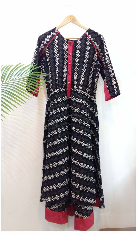 High low long dress Dress The Neem Tree Sonal Kabra Buy Shop online premium luxury fashion clothing natural fabrics sustainable organic hand made handcrafted artisans craftsmen