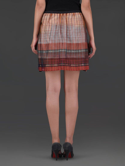 Little green skirt Skirt Sonal Kabra Sonal Kabra Buy Shop online premium luxury fashion clothing natural fabrics sustainable organic hand made handcrafted artisans craftsmen